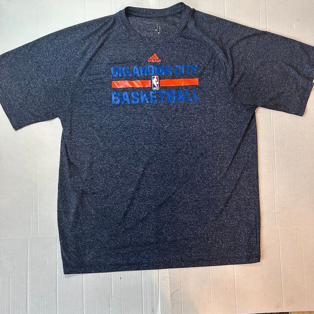Adidas Oklahoma City Thunder Climalite Shirt Warmup Basketball Performance XL